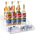 3 Tier 12 Bottles Acrylic Coffee Syrup Rack Organizer Q4571
