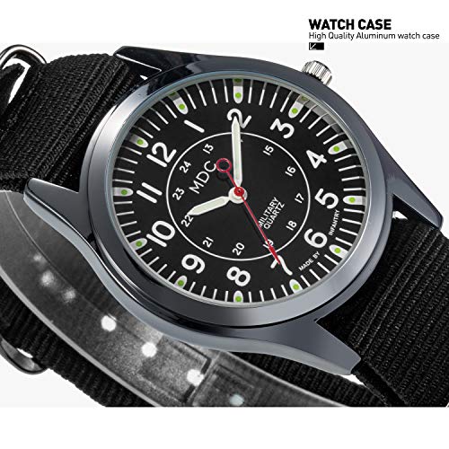 Mens Analog Watch with Slip-Thru Nylon Band G77990
