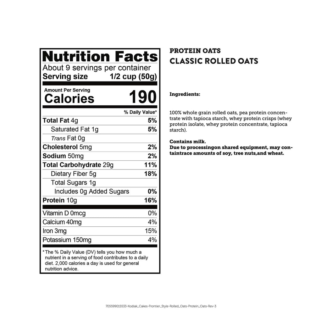 Classic Rolled Oats, 16 oz Canister L7997