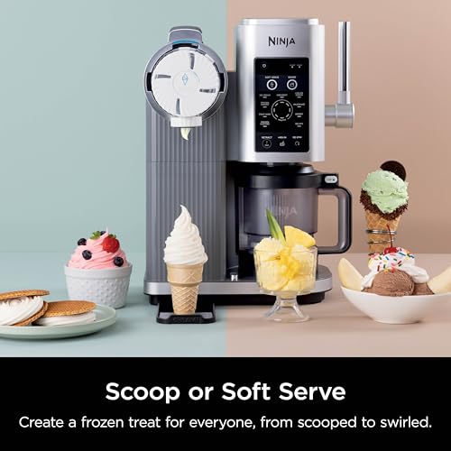 13-in-1 Ice Cream and Soft Serve Maker with Soft Serve Handle, (2) 16oz Pints V289626