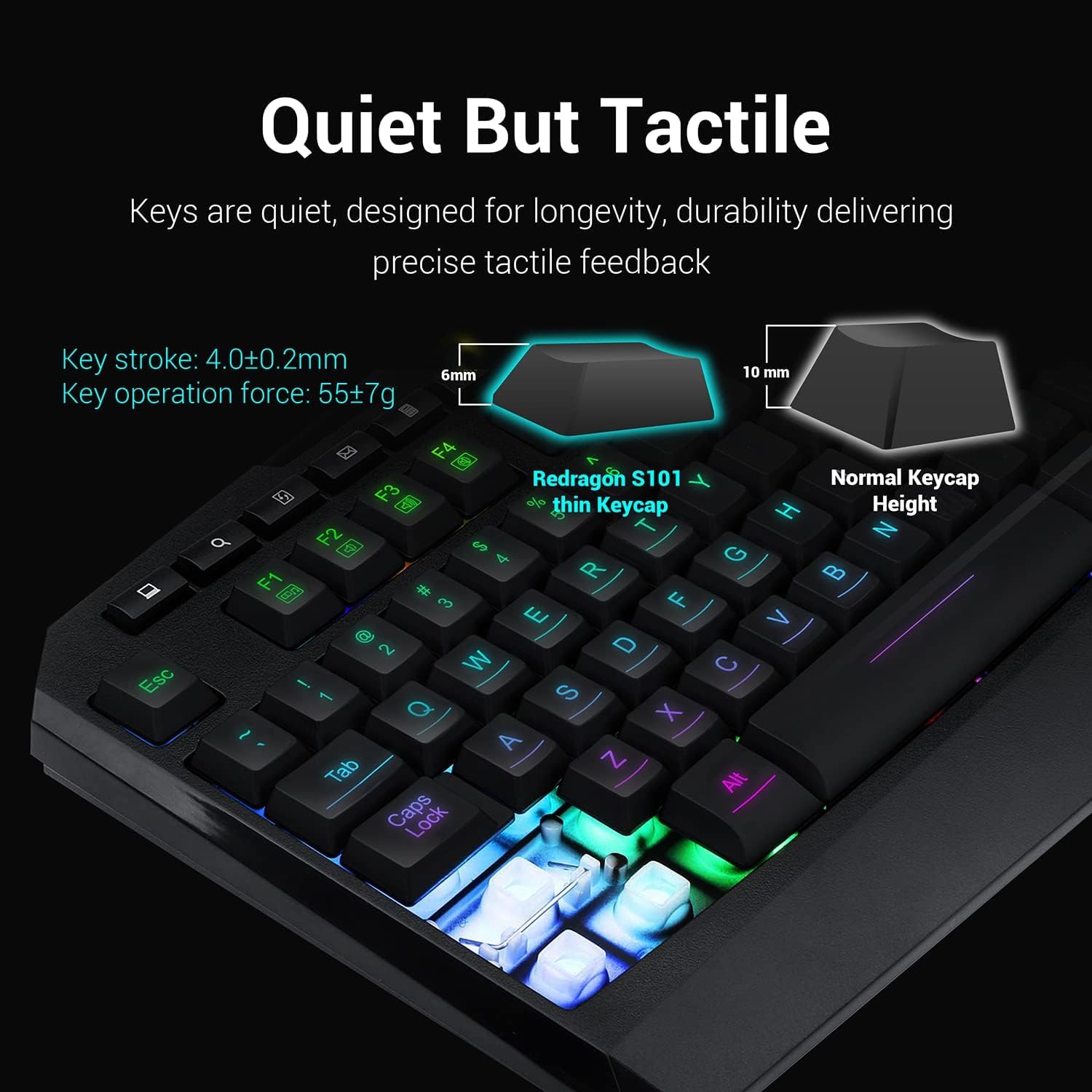 RGB Backlit Gaming Keyboard and Mouse Combo Set B9375