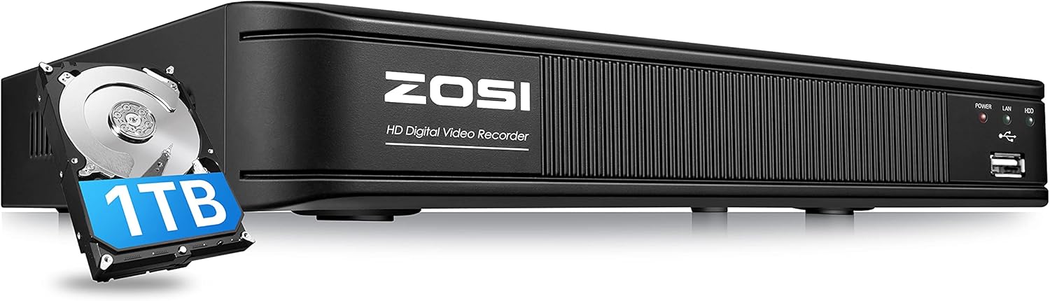 8 Channel 5MP CCTV DVR Recorder with 1TB Hard Drive E802778