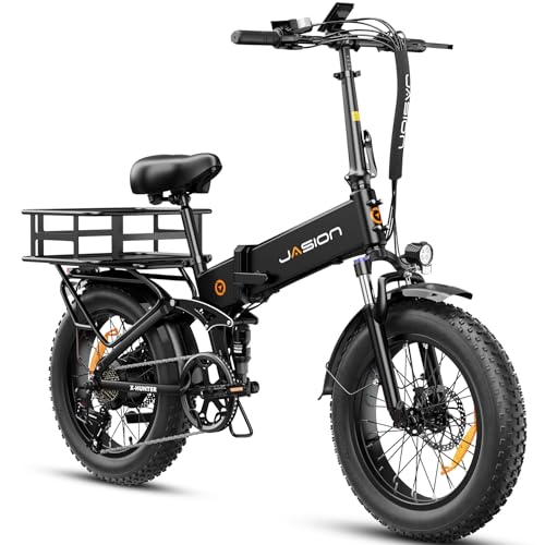 1400W Peak Motor 30MPH Max Speed 624WH Removable Battery Full Suspension 20'' Fat Tire Foldable Ebike X5964