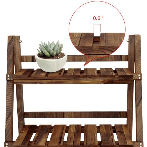 3-Tier Wooden Folding Plant Stand T181