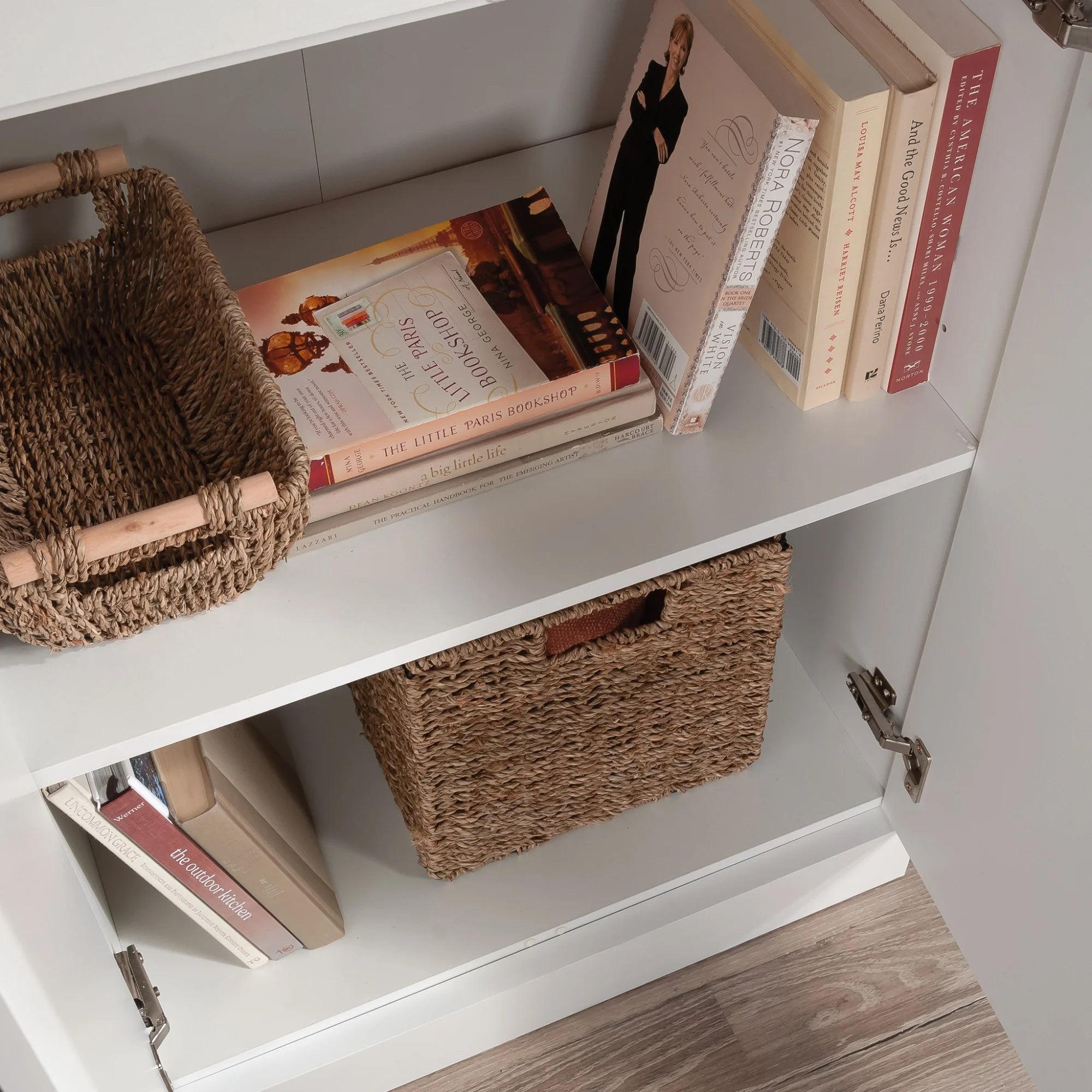 White Engineered Wood Storage Cabinet Z845244