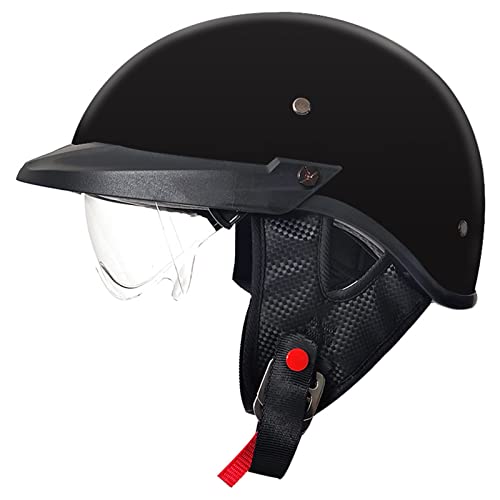 Retro Half Face Motorcycle Helmet with Visor Z42050