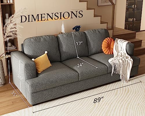 Offwhite 3 Seater Bouclé Sofa N984475