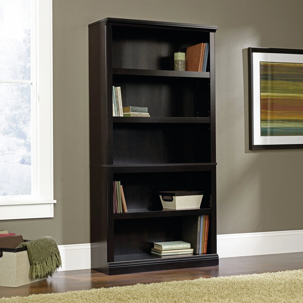 Chalked Chestnut 5-Shelf Bookcase Z893