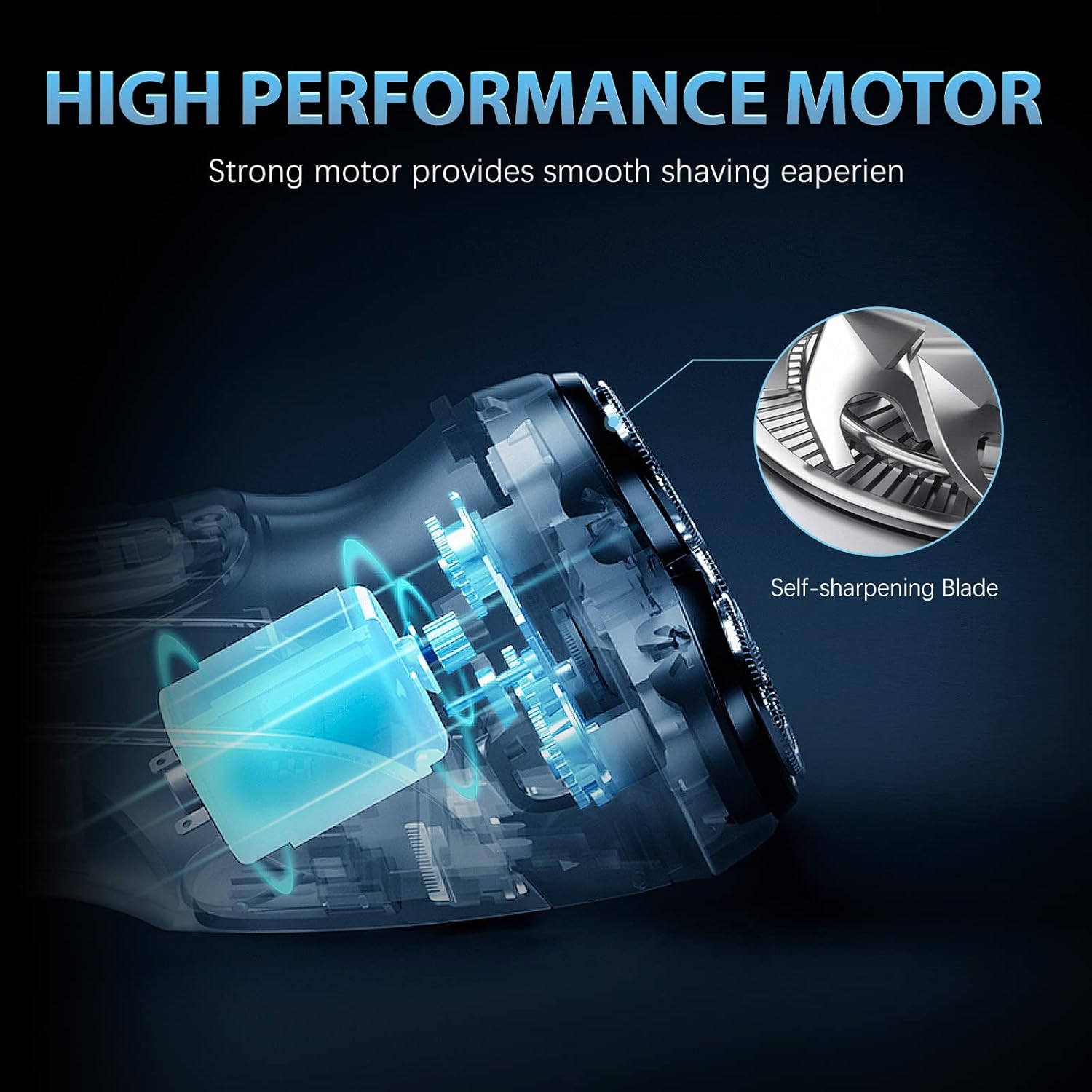 Electric Razor, Beard Trimmer, Waterproof, USB Rechargeable C3599
