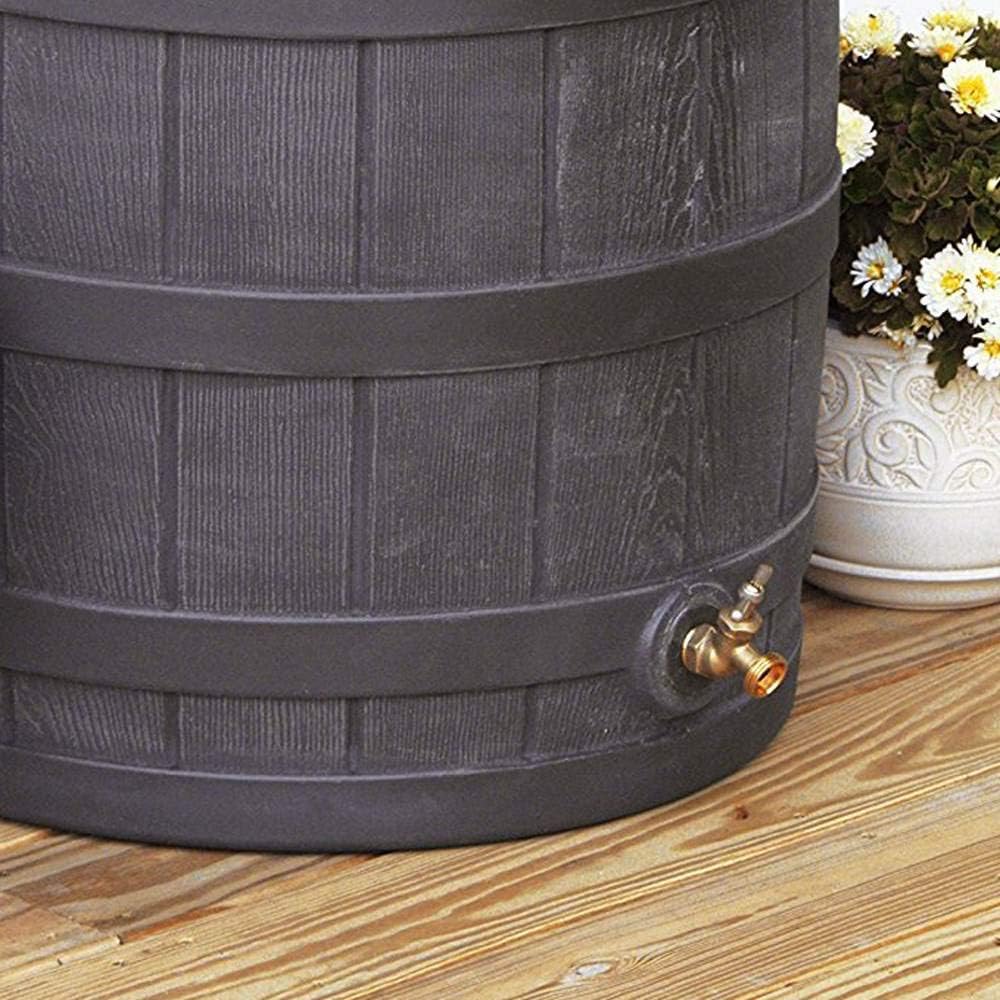 50 Gallon Plastic Rain Barrel with Brass Spigot (5 Pack) G7997