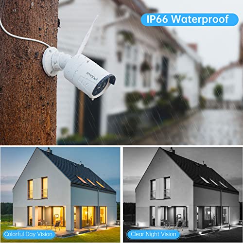 Wireless Security Camera System 8 Channel 4pcs 2MP Full HD Cameras 1TB HDD Night Vision M321