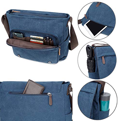Canvas Messenger Bag for 15.6 Inch Laptop H36625