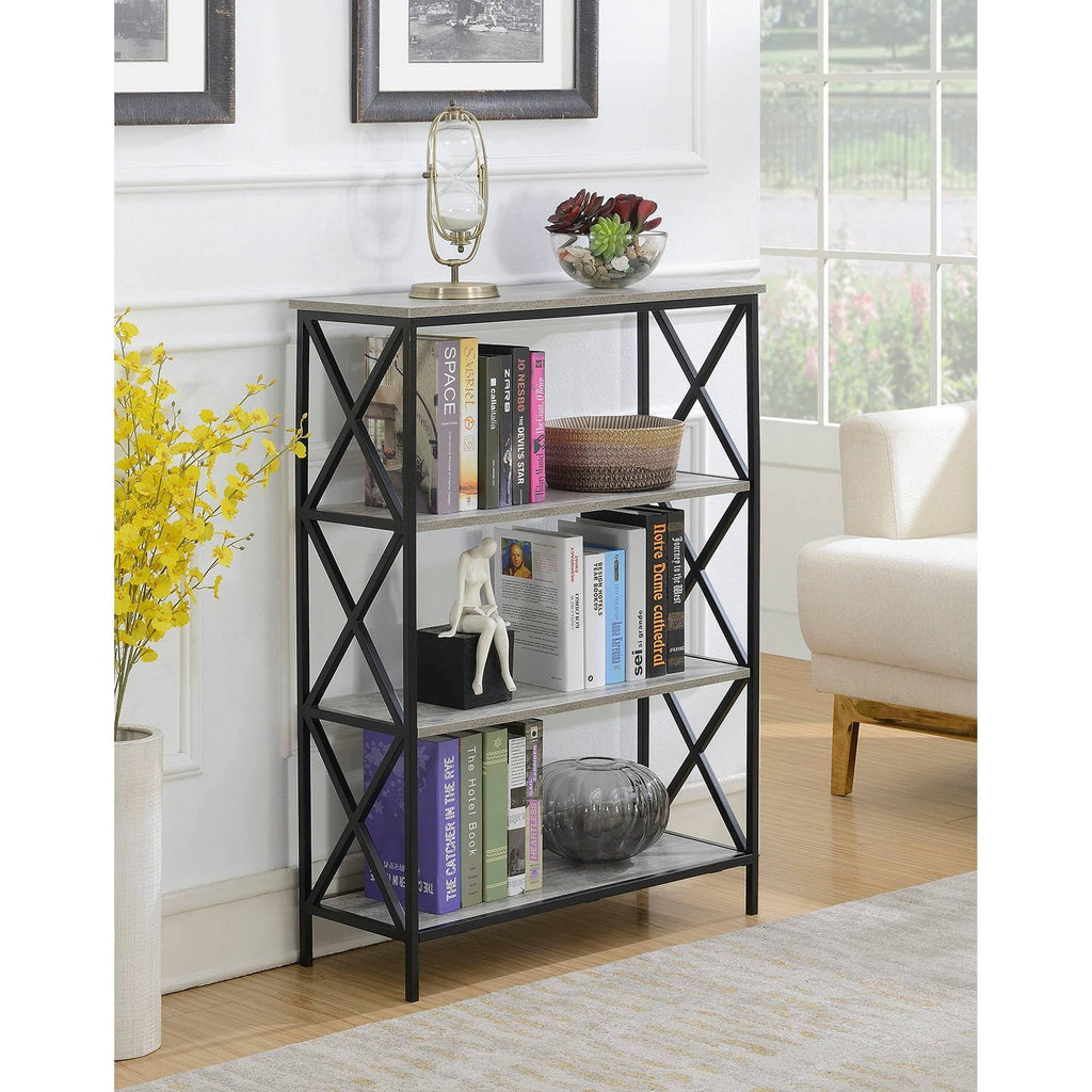 4 Tier Faux Birch Bookcase V747