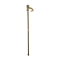 Silver Gold Metal Cane 2pc Steel Shaft Walking Stick Q925092