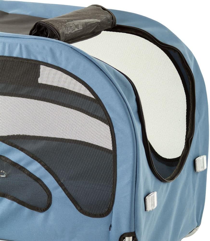 Blue 2-in-1 Pull-Behind Dog Bike Carrier Pet Trailer R530255