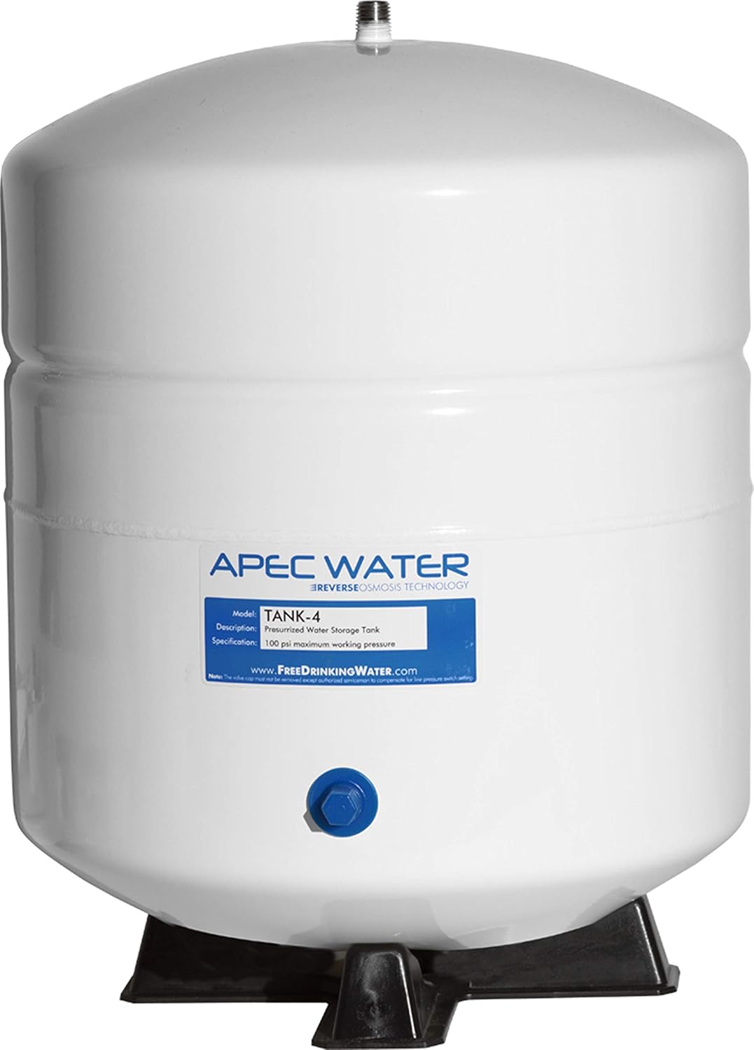 4 Gallon Water Systems Tank and 3/8 Inch O.D. Tube Size x 1/4 Inch NPTF Speedfit to Female Shut Off Valve Bundle Z820