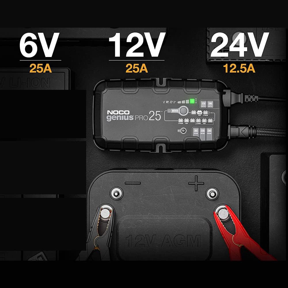 25-Amp 6V 12V 24V Battery Charger S752