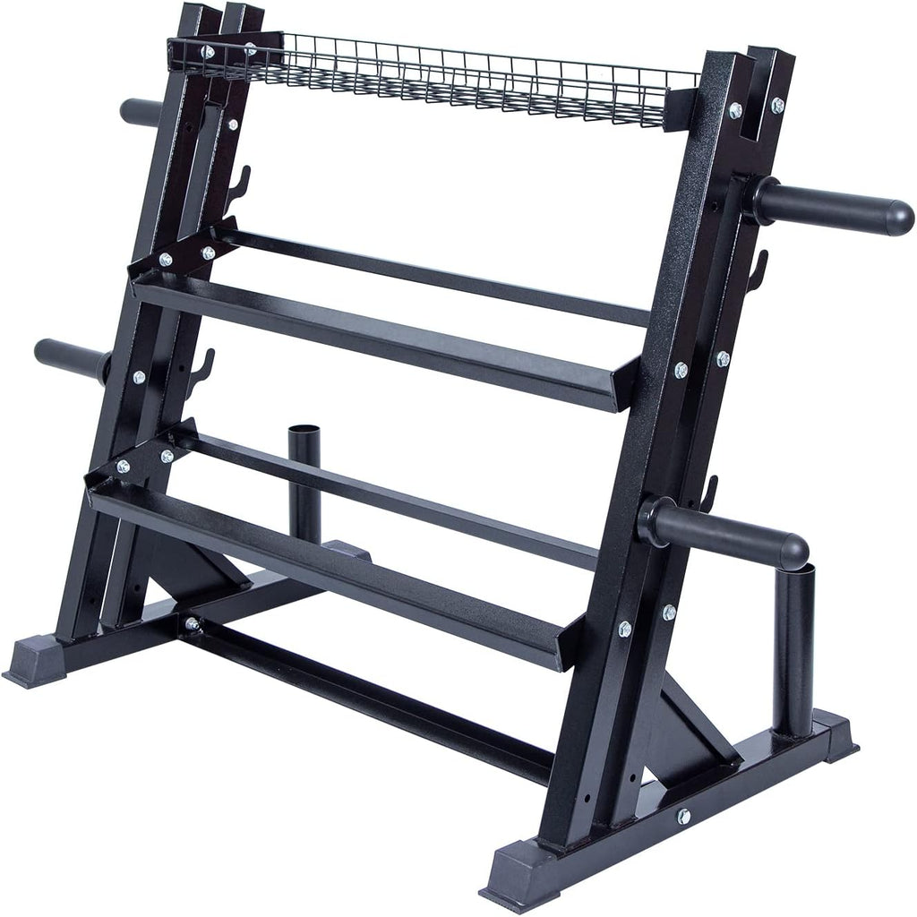 Multifunctional 3-Tile Dumbbell Rack Q626
