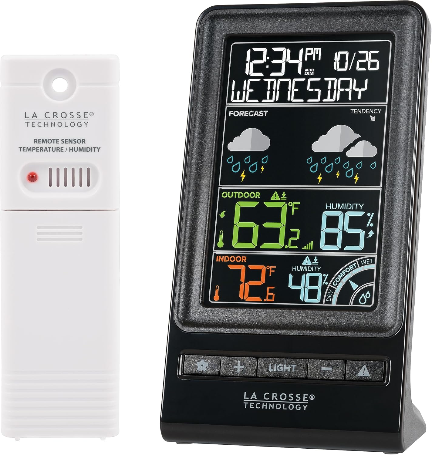 Black Digital Wireless Forecast Station L8053