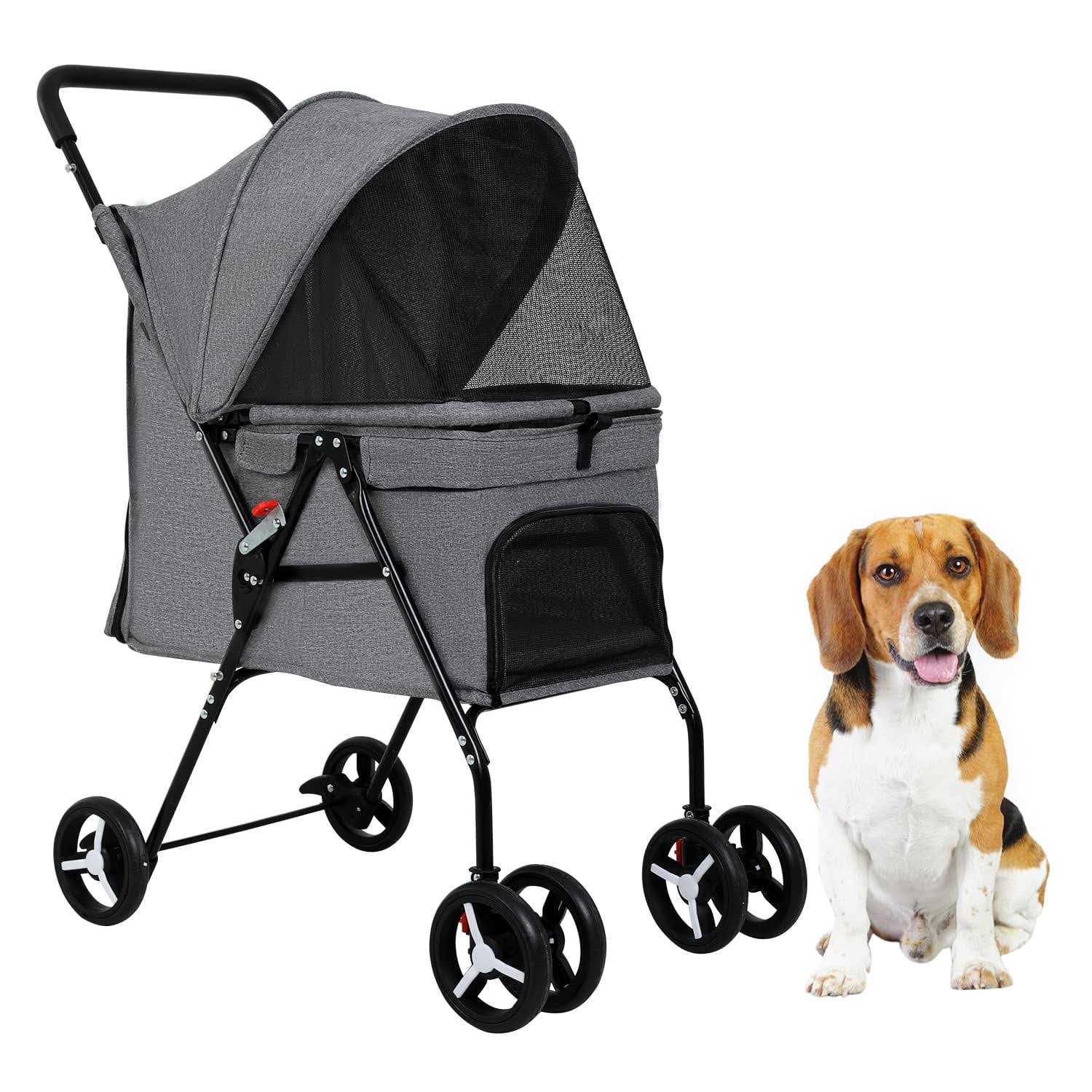Pet Stroller Mesh Foldable Puppy Stroller F9920