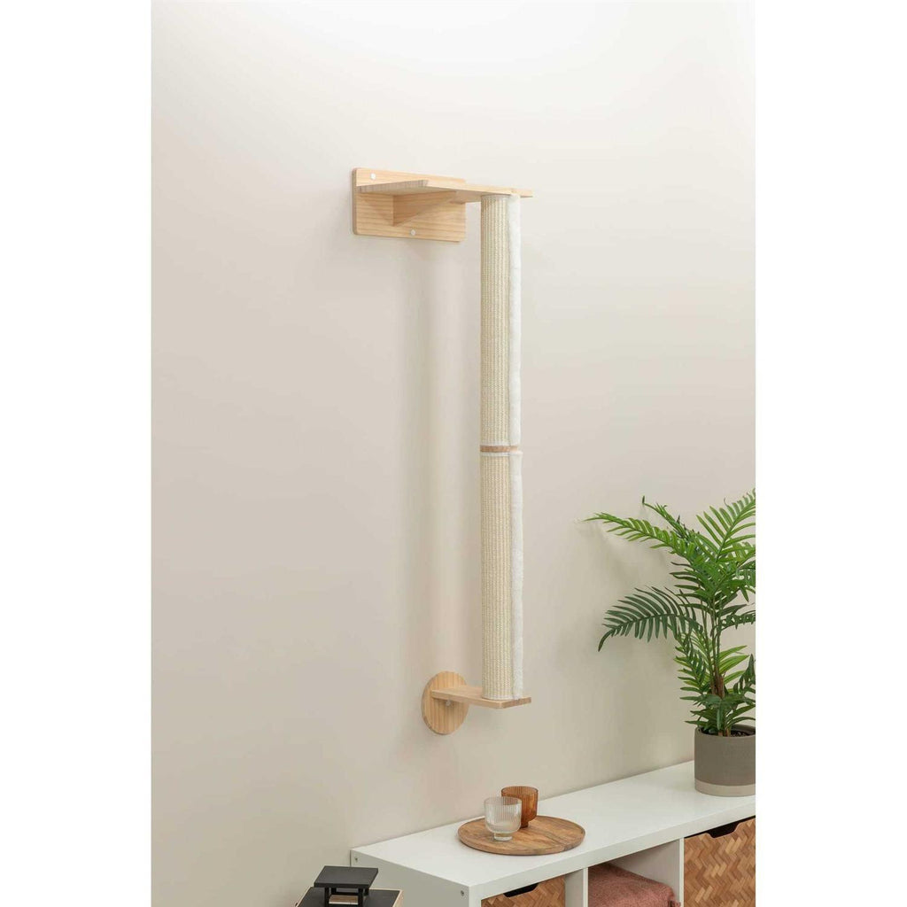 Wall Mount Cat Scratching Post with Perch M11858