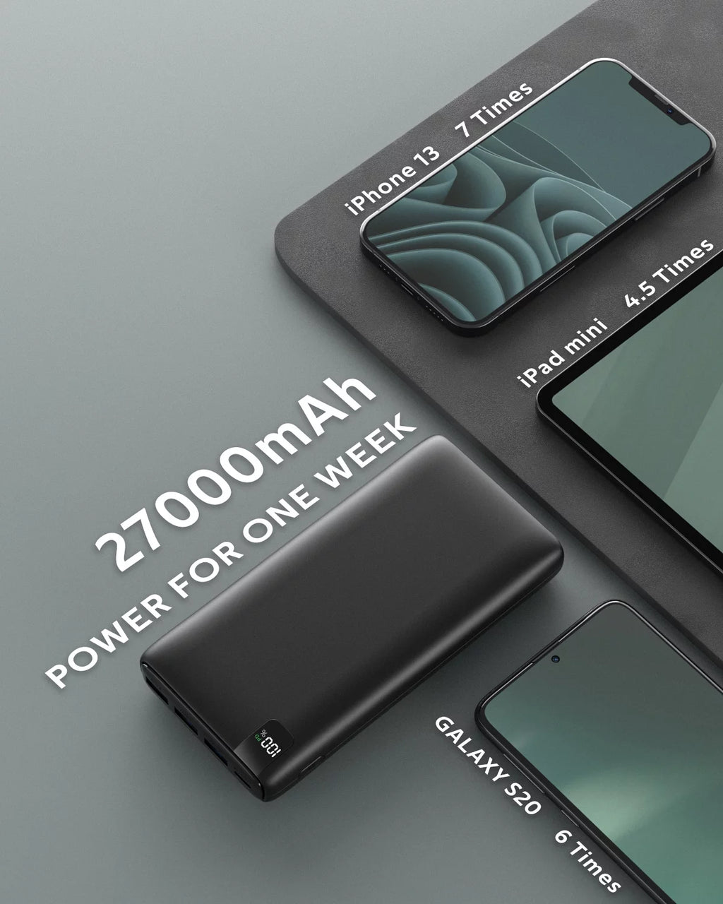 27,000mAh Portable Charger H342756