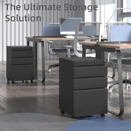 Black 71'H Metal Storage Cabinet with Adjustable Shelves Z850707