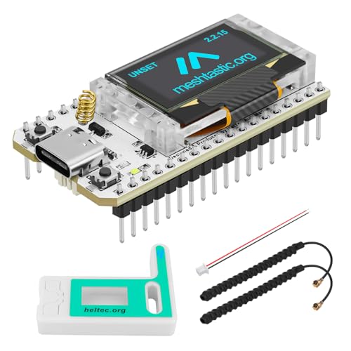 ESP32 LoRa Development Board with Protective Case and 915MHz Antenna, 0.96-inch OLED Display Type C O71929