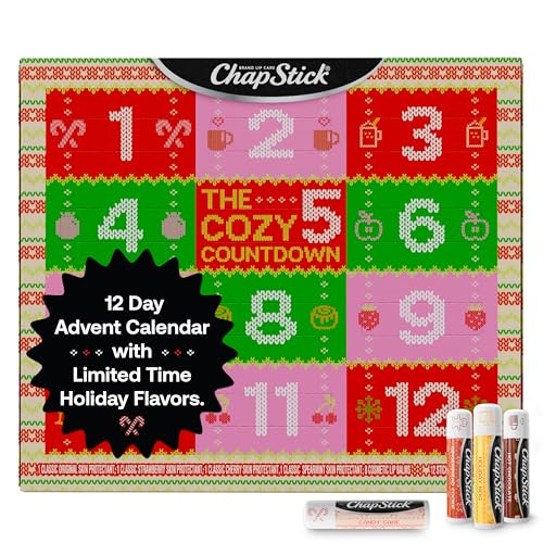 12-Pack Lip Balm Gift Set, 0.15 Oz Ea W80940
