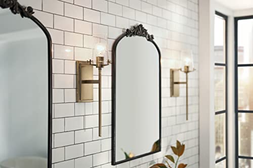 1 Light Wall Sconce with Clear Seeded Glass in Champagne Bronze M10514