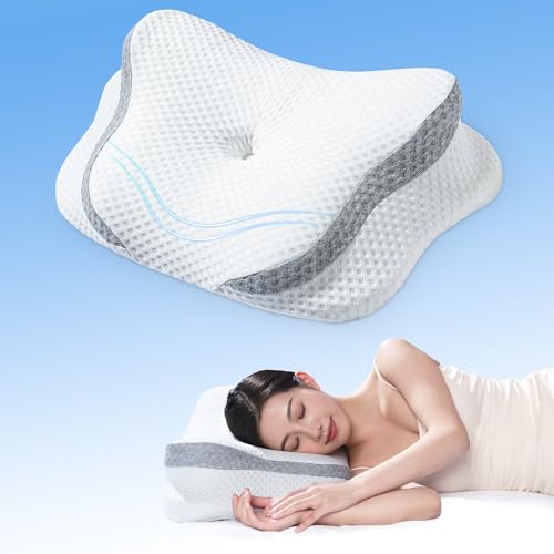 Cooling Contour Memory Foam Adjustable Orthopedic Neck Pillow with Pillowcase N957