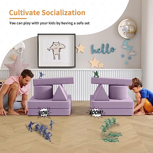 Modular Kids Play Couch 13PCS Blue S267