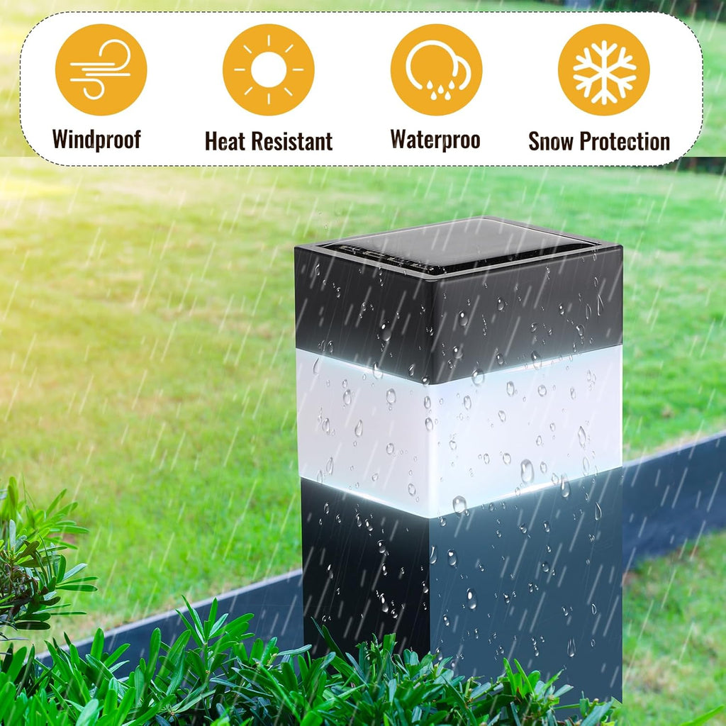 20 Pack Solar Fence Post Cap Lights 2 x 2 Inches White Light L898
