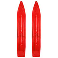 Pair of Indy Red Snowmobile Skis H25577