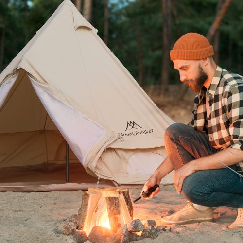 4-5 Person Waterproof Oxford Yurt Tent Q873