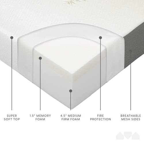 Cot Size Memory Foam Folding Mattress with Washable Cover N805908