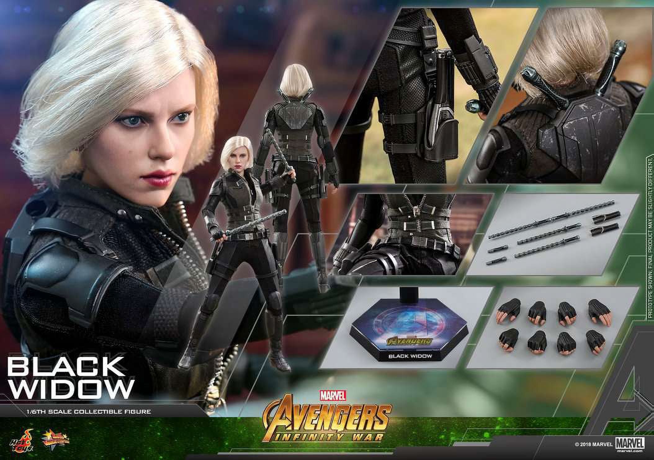 16 Scale Black Widow Figure K8179