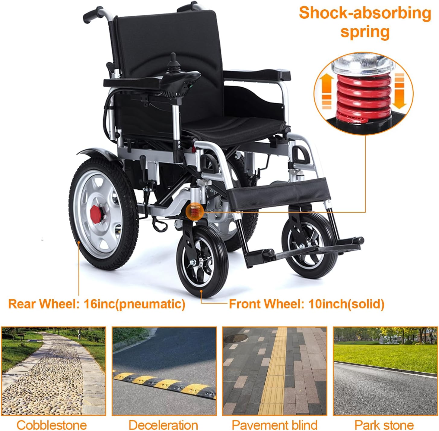Lightweight Foldable Electric Wheelchair G82093