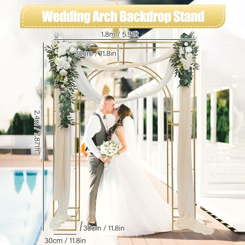 Gold Metal Balloon Arch Stand N216621
