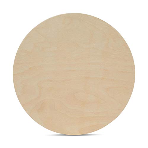 Unfinished Birch Wood Circles 16 inch 1/2 inch Thick Pack of 1 U305