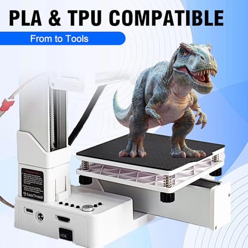 Small Entry Level Portable FDM 3D Printer with Removable Build Plate, 100x100x100mm Build Volume (Black) A439