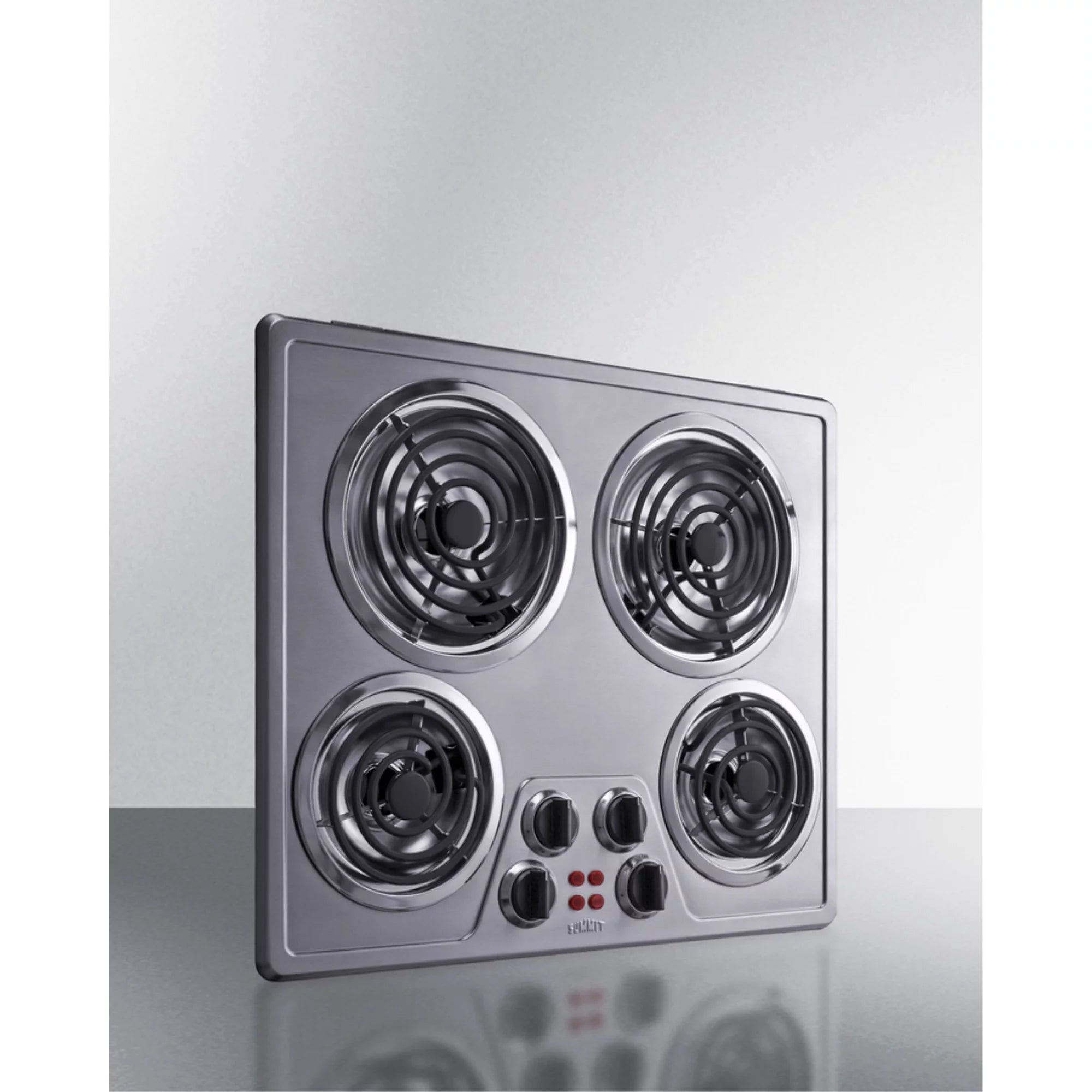 24" Wide 240V 4-Burner Coil Cooktop V3197