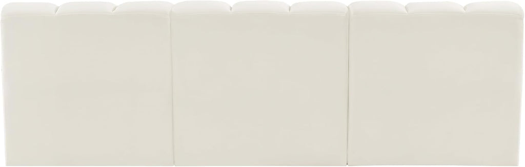 Cream Velvet Sofa G4791