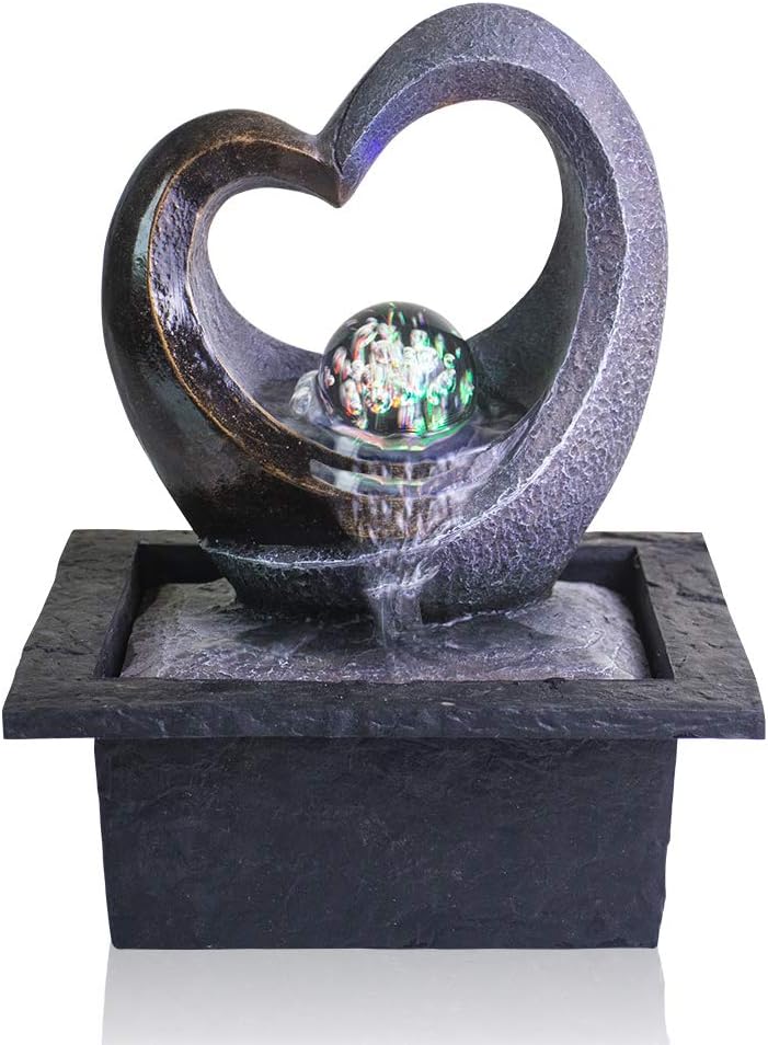 Water Garden Zen Fountain with LED Light E650