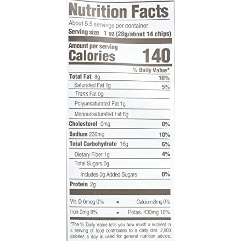 Chips Potato Avocado Oil Vinegar N Salt, 5.25 Ounce E15396
