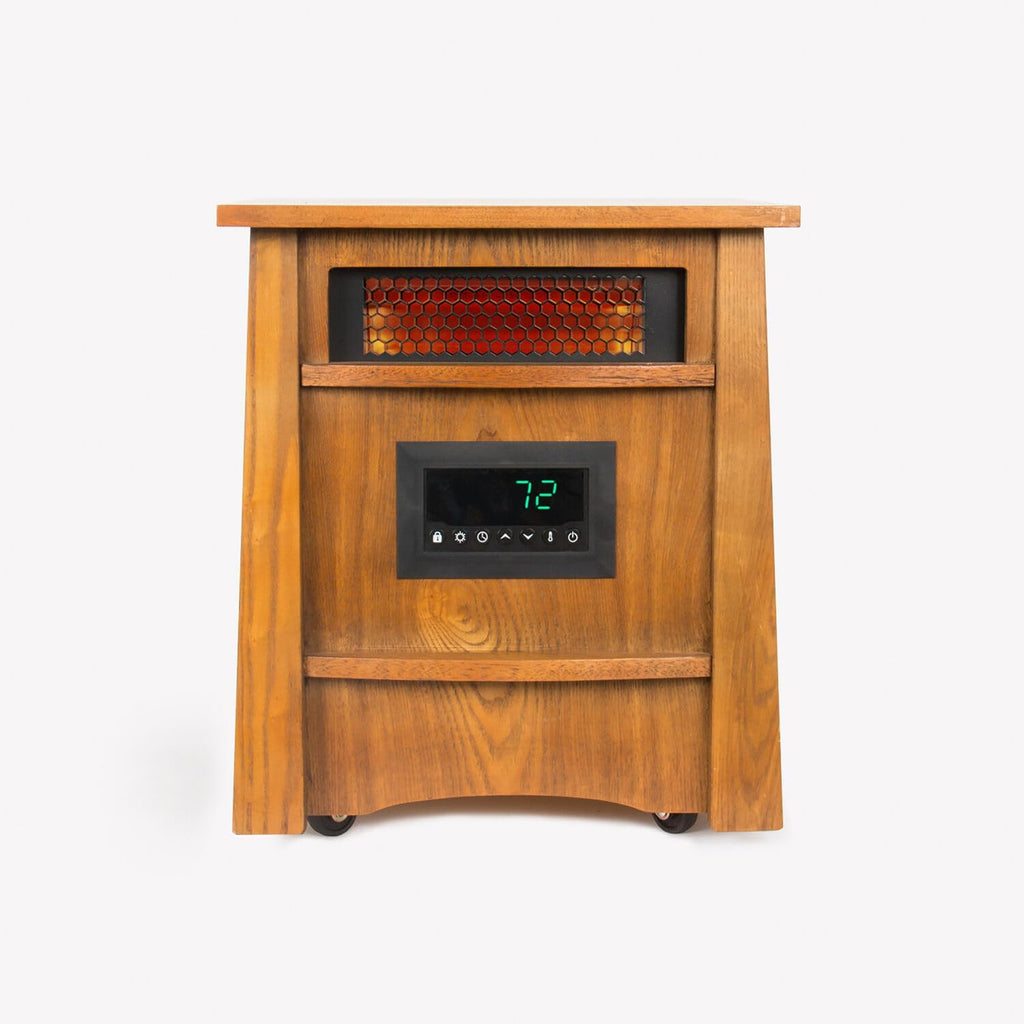 8 Element Infrared Wood Cabinet Heater with Remote Control O699