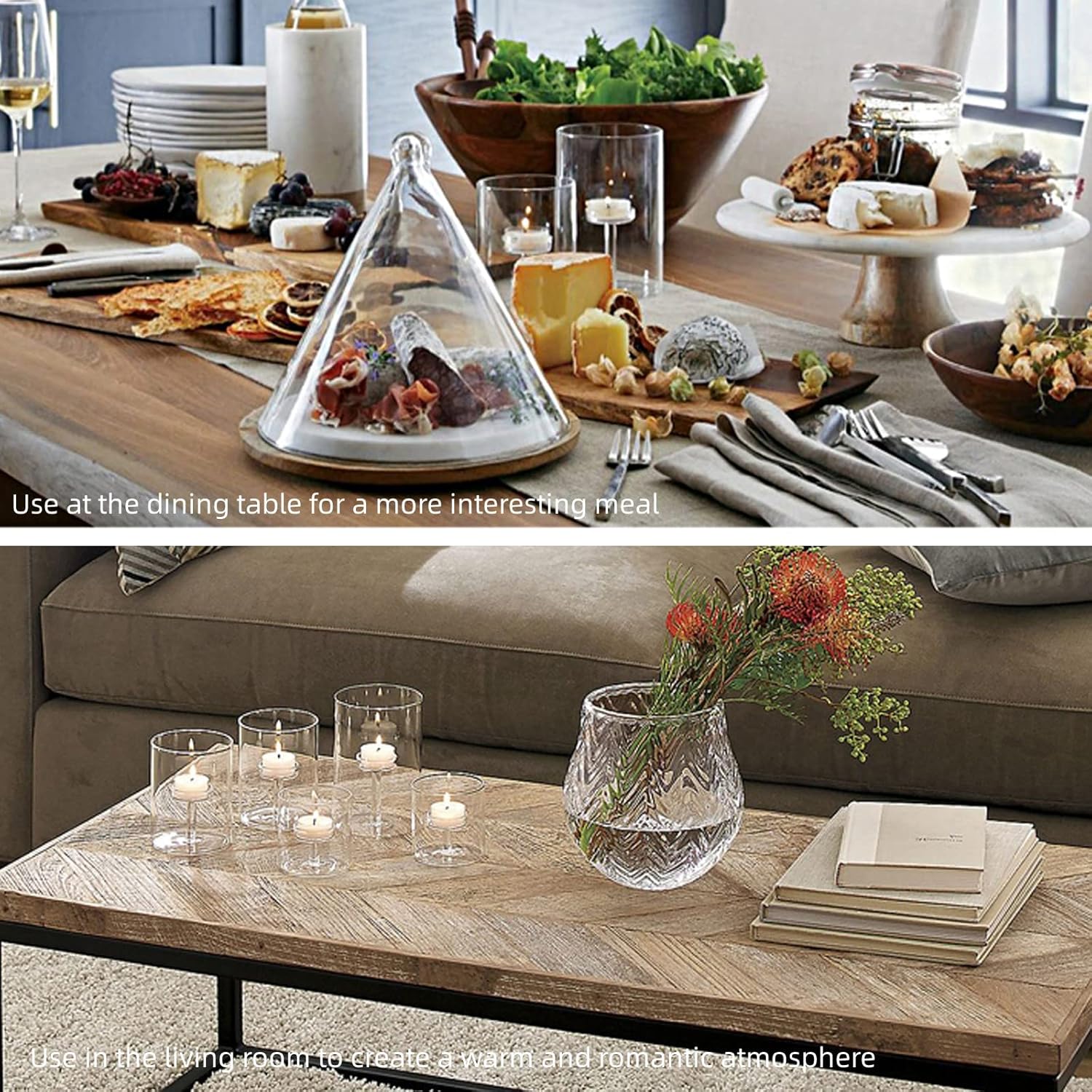 Clear Cylinder Hurricane Glass Candle Holder Set of 3 A55748