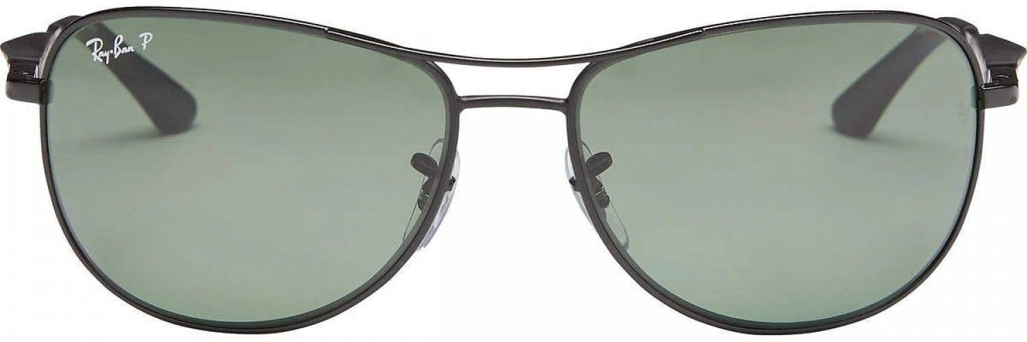 Matte Black Metal Sunglasses Y782