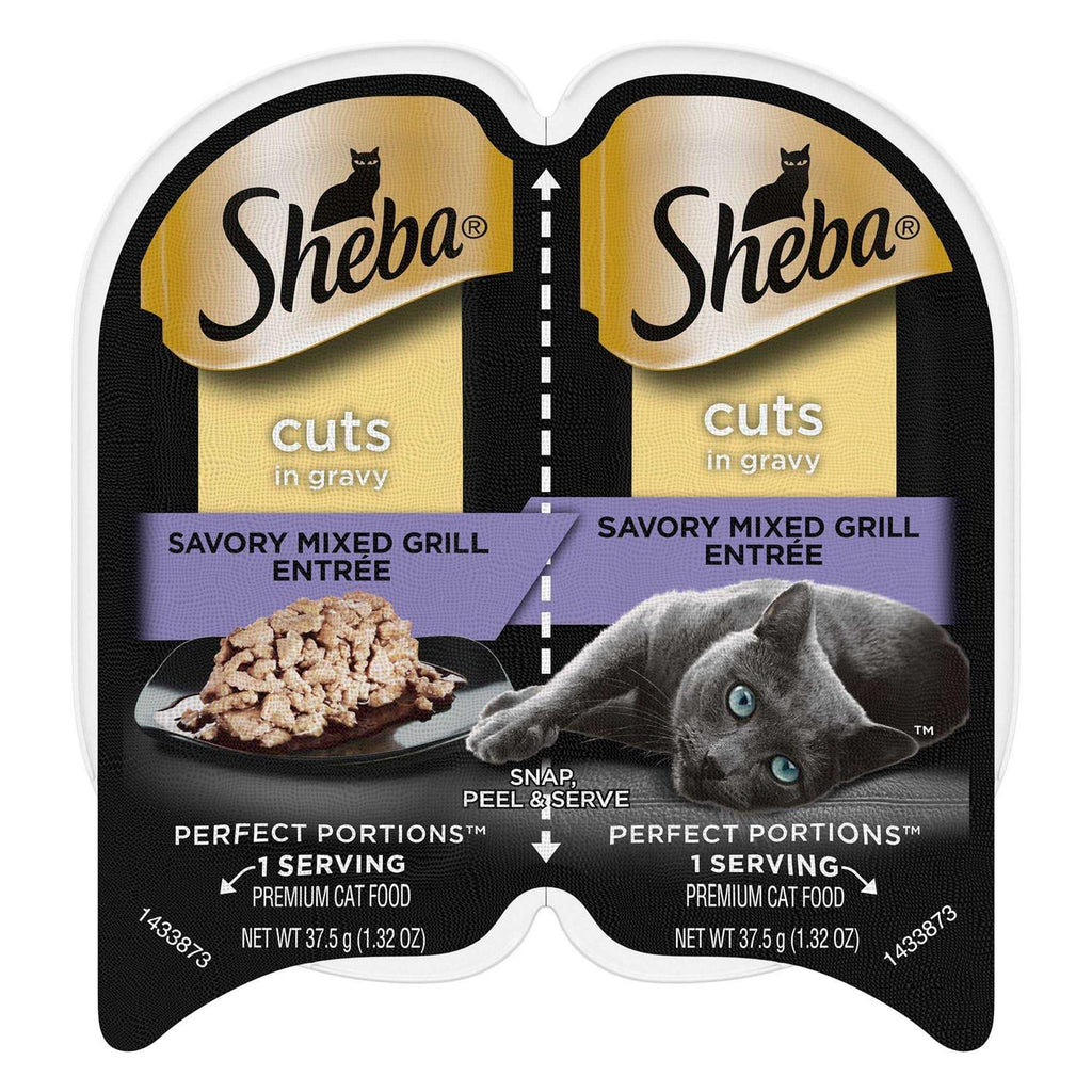 Wet Cat Food Cuts in Gravy Savory Mixed Grill Entree A216746