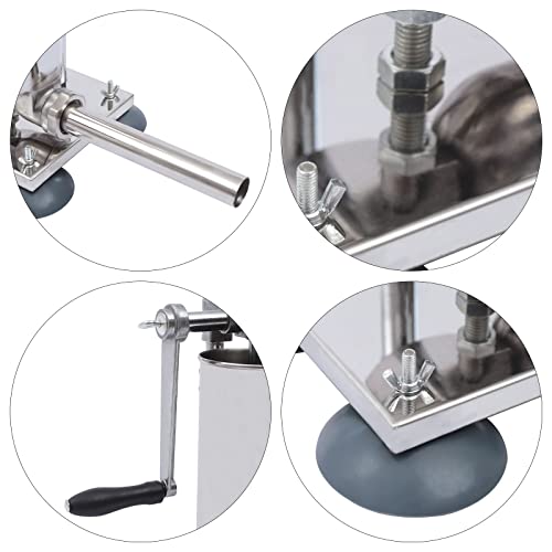 Stainless Steel 3L 6LBS Vertical Meat Sausage Stuffer Machine with 8 Stuffing Tubes S784983